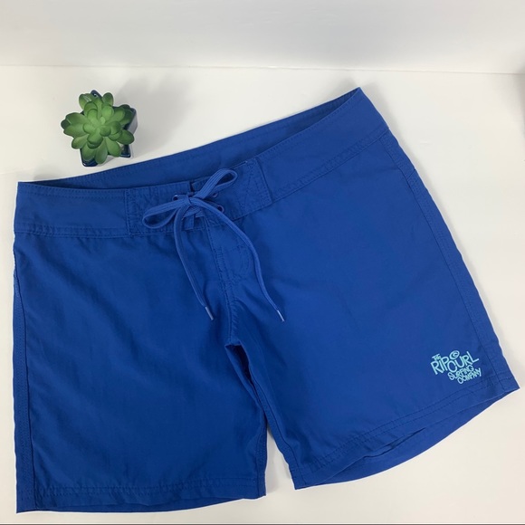 Rip Curl Shorts Tie Waist Two Back Velcro Pockets - Picture 2 of 6